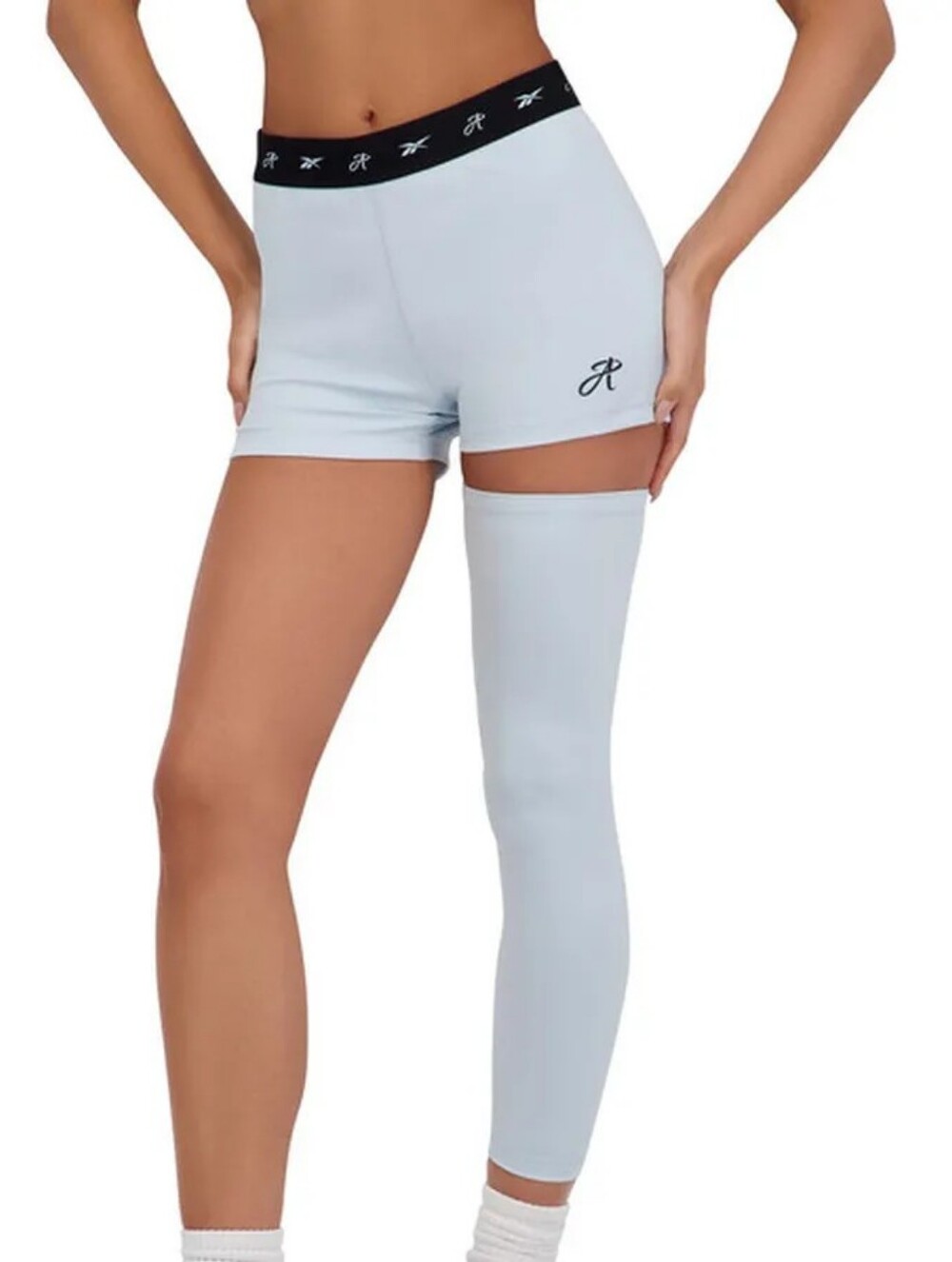 NWT Reebok X Angel Reese Booty Short W Leg Sleeve